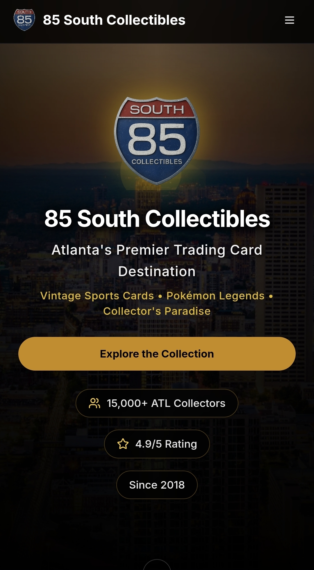 85 South Collectibles — Atlanta's Premier Trading Card Destination